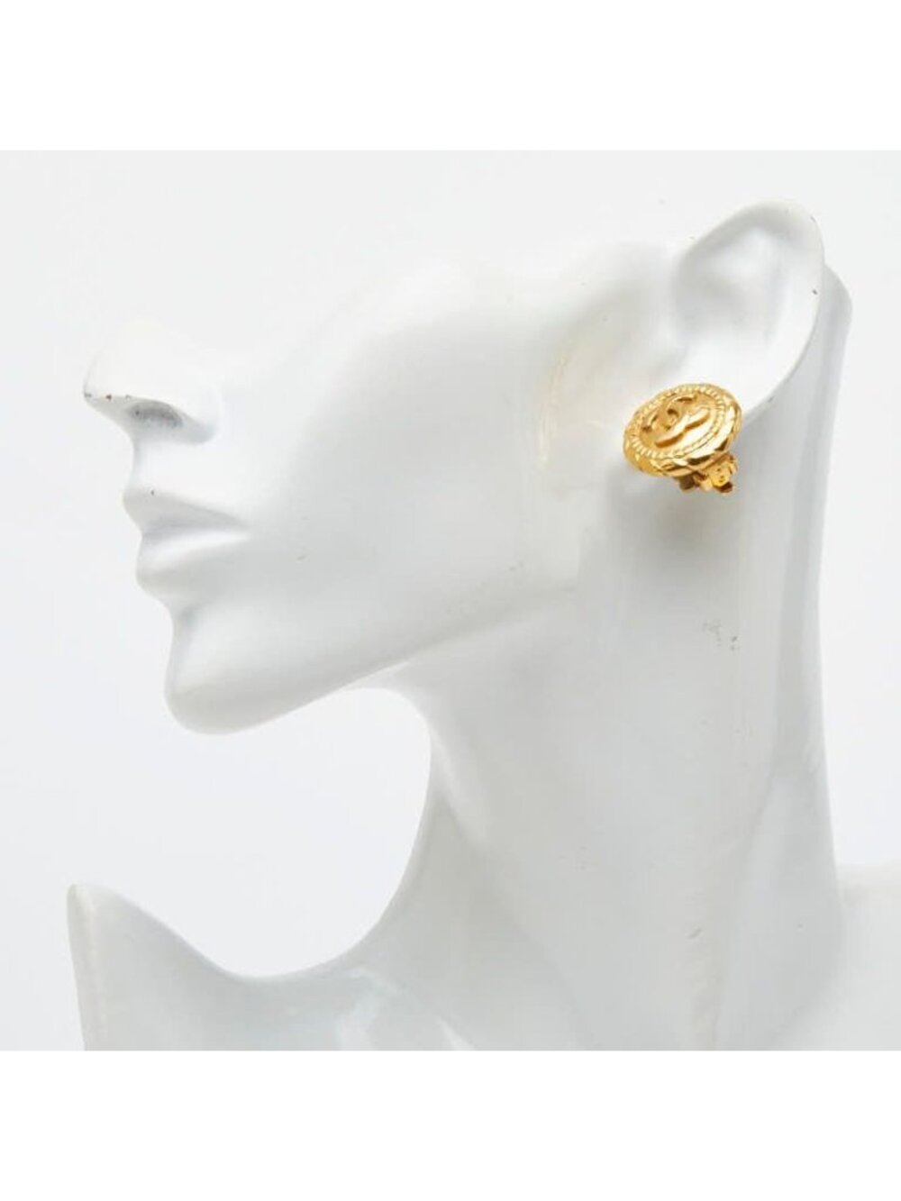 Chanel Vintage CC Logo Gold Plated - Picture 5 of 5